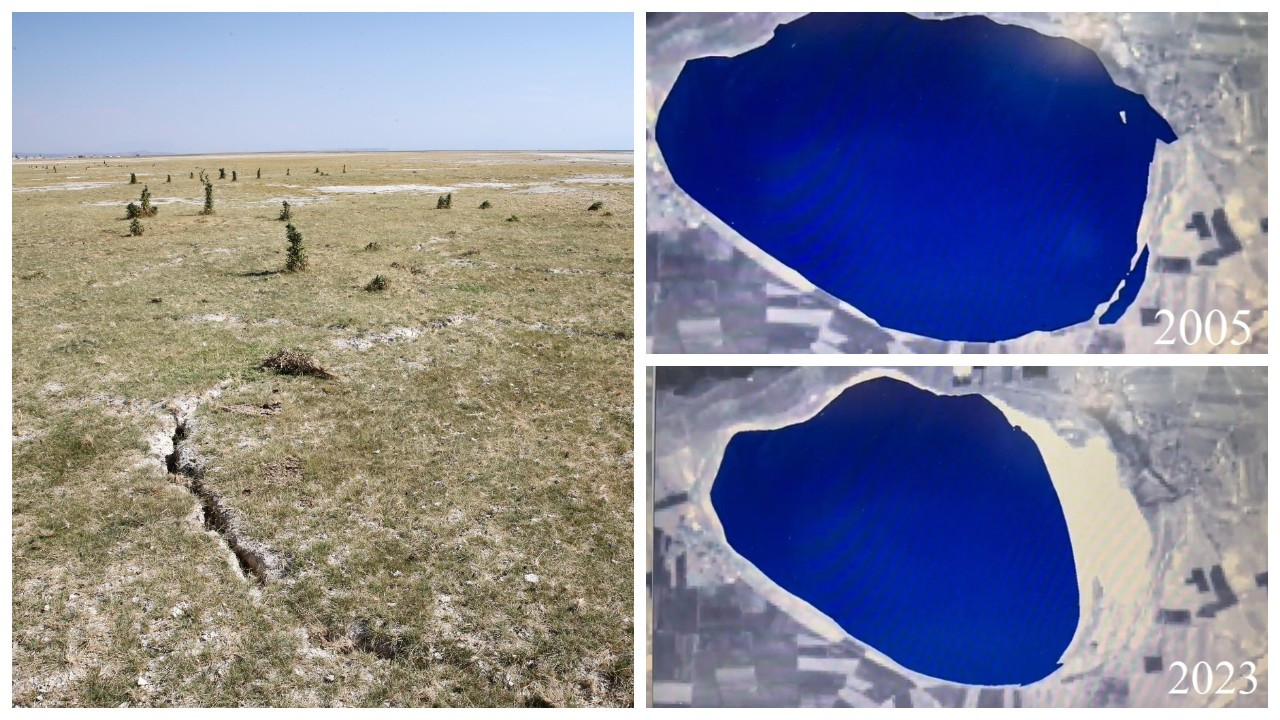 NASA görüntüleri ortaya çıkardı: Bitlis'teki göl 18 yılda böyle kurudu