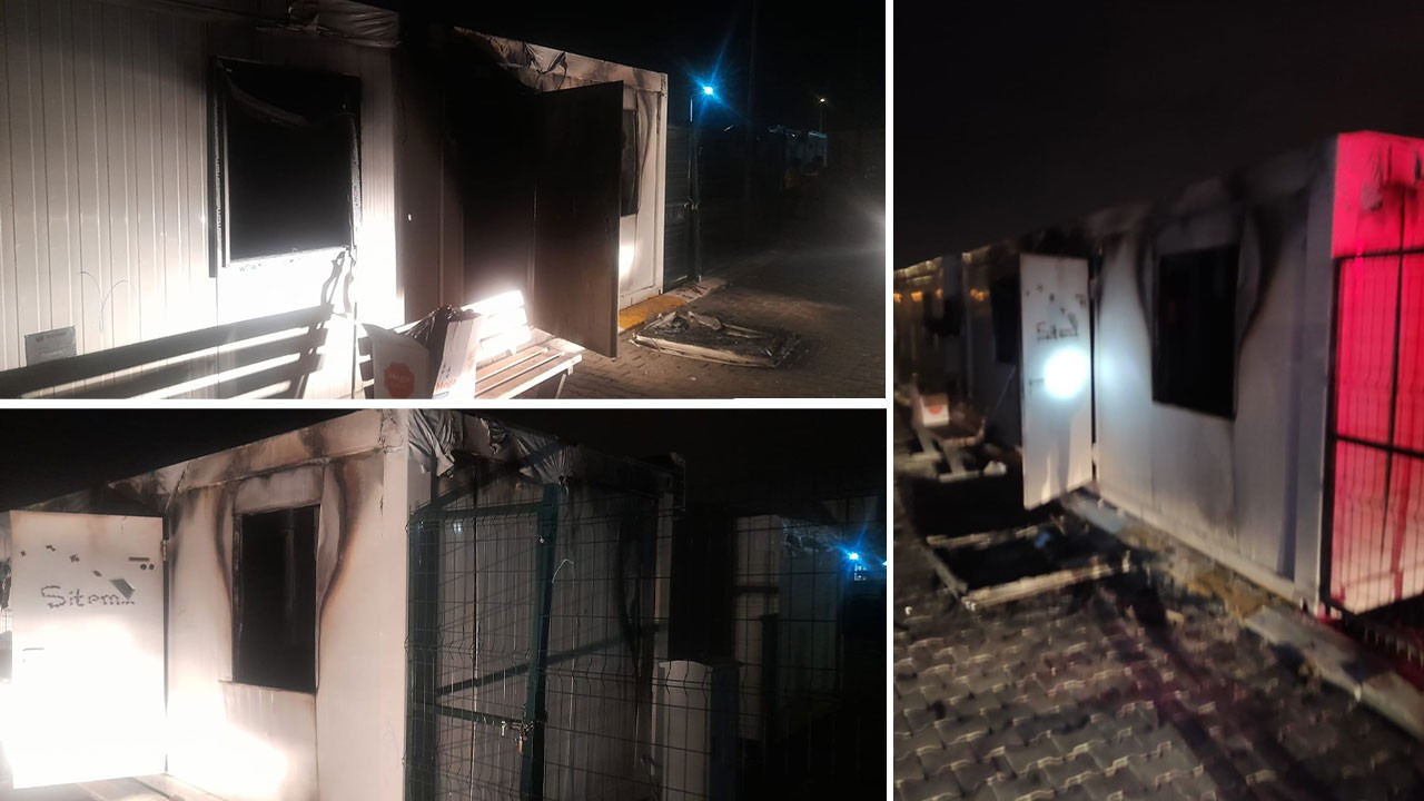 Diyarbakır’da konteyner kentte yangın çıktı