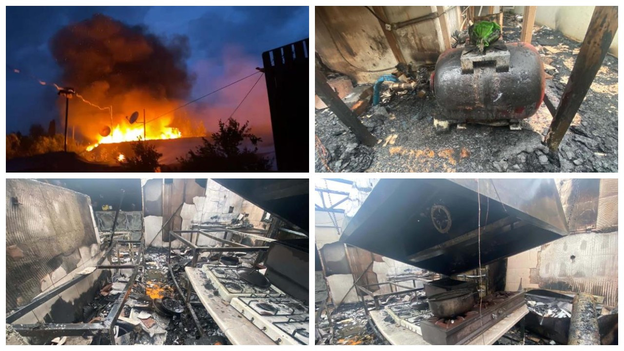 Bodrum'da restoran yangını: Kullanılamaz hale geldi