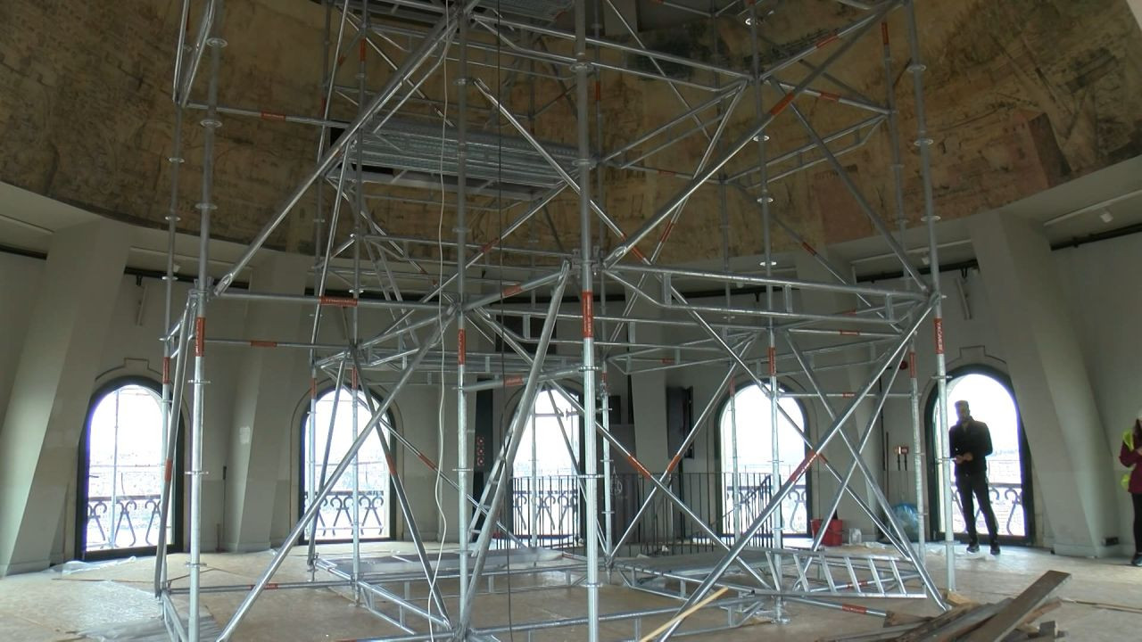 Galata Kulesi'nde restorasyon: 270 kiloluk alem 4 parça olarak indirilecek - Sayfa 4