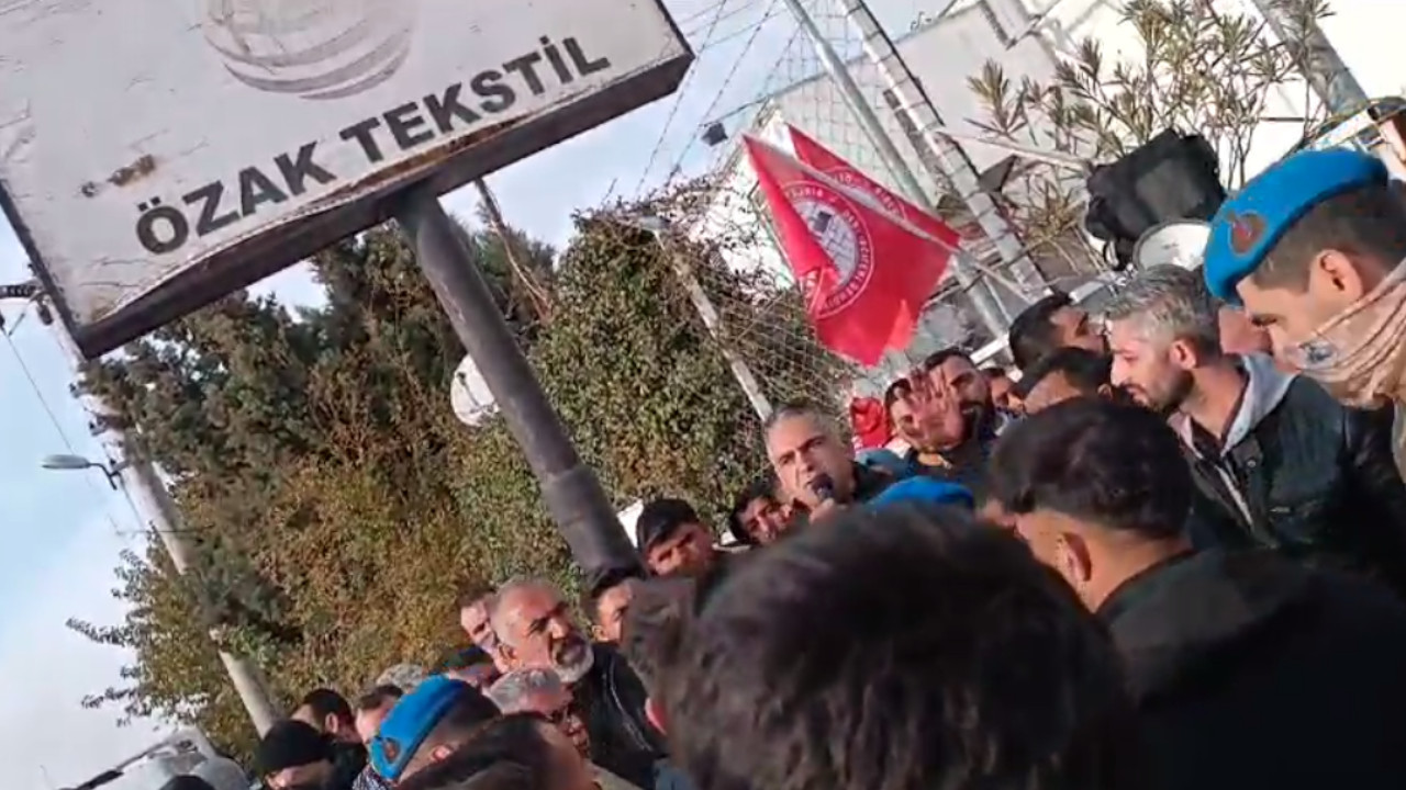 Urfa'da eylem yasağı: Özak Tekstil işçilerine müdahale