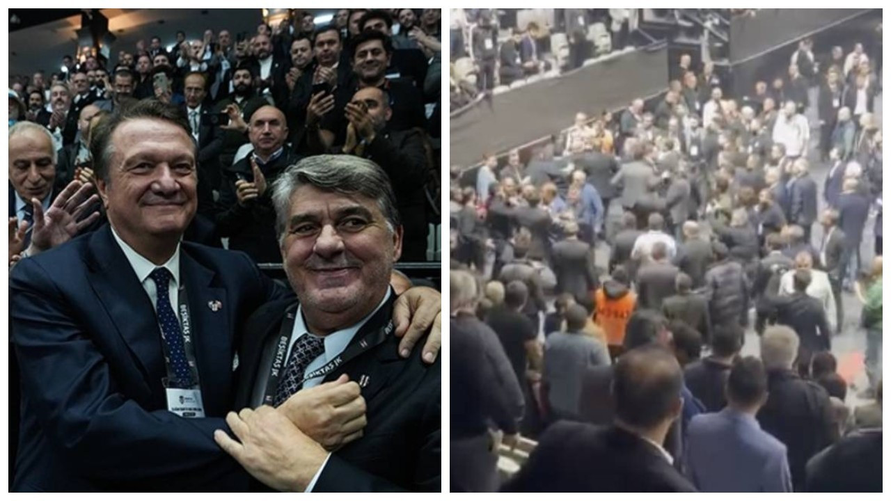 Beşiktaş'ta kongre günü: Adaylar kucaklaştı, üyeler kavga etti