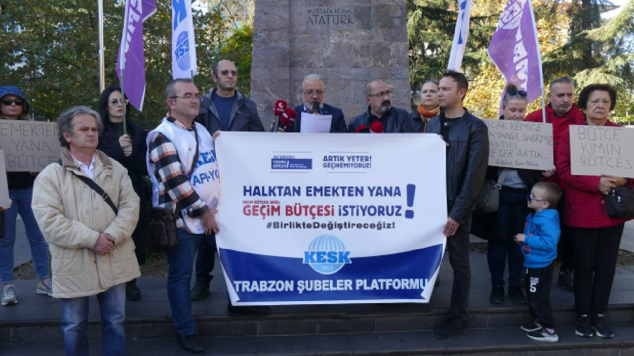 KESK Trabzon'dan çağrı: 'Halktan yana bütçe istiyoruz'