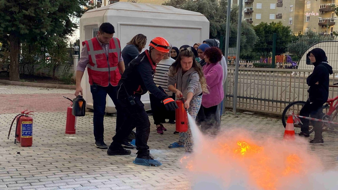 Yurtta tatbikat: Alevleri öğrenciler ve personel söndürdü