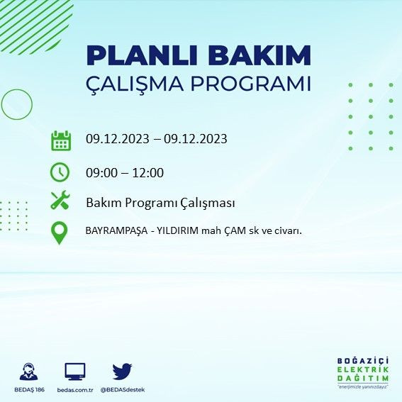 BEDAŞ paylaştı: İstanbul'da bugün elektrik kesintisi yaşanacak ilçeler - Sayfa 2