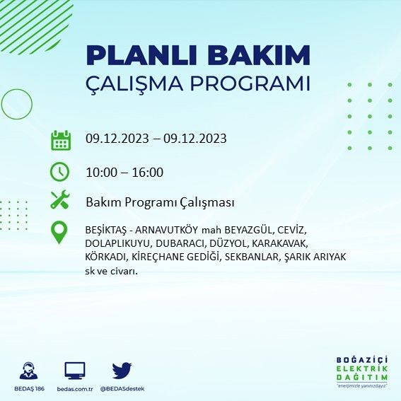 BEDAŞ paylaştı: İstanbul'da bugün elektrik kesintisi yaşanacak ilçeler - Sayfa 4