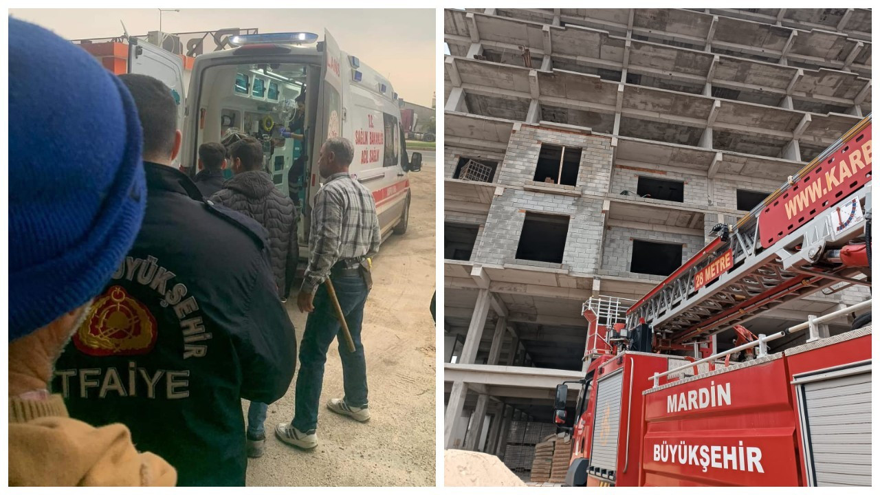 Mardin'de inşaatın asansör boşluğuna düşen işçi hayatını kaybetti