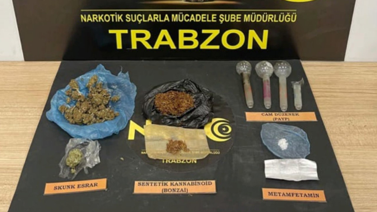 Trabzon'da uyuşturucu operasyonu: 18 şüpheli yakalandı