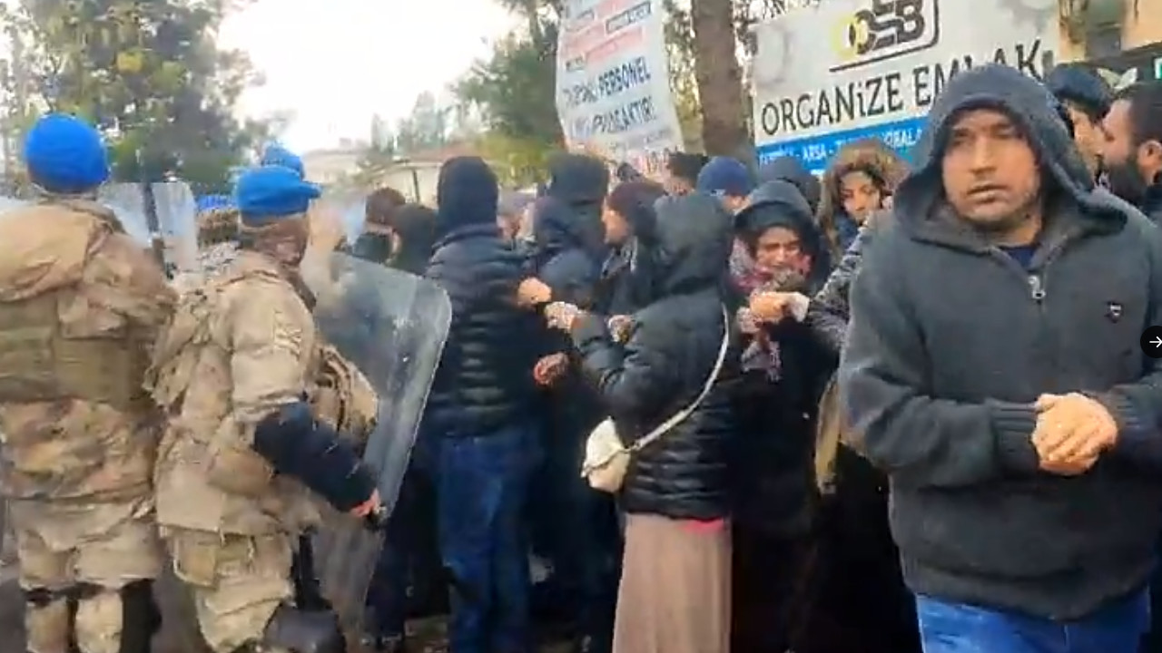 Özak Tekstil işçilerine biber gazlı, TOMA'lı saldırı
