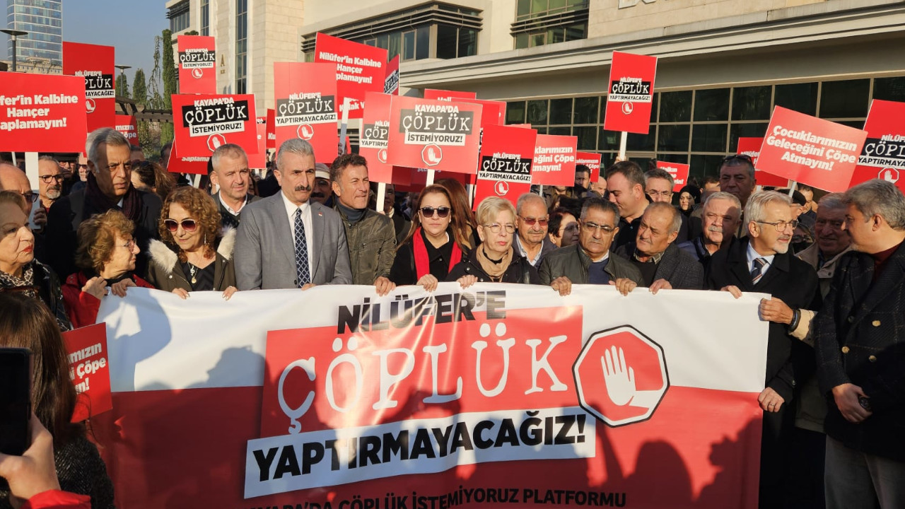 Bursa'da çöp tesisi eylemi: 'Bugünün çözümü, yarının sorunu olacak'
