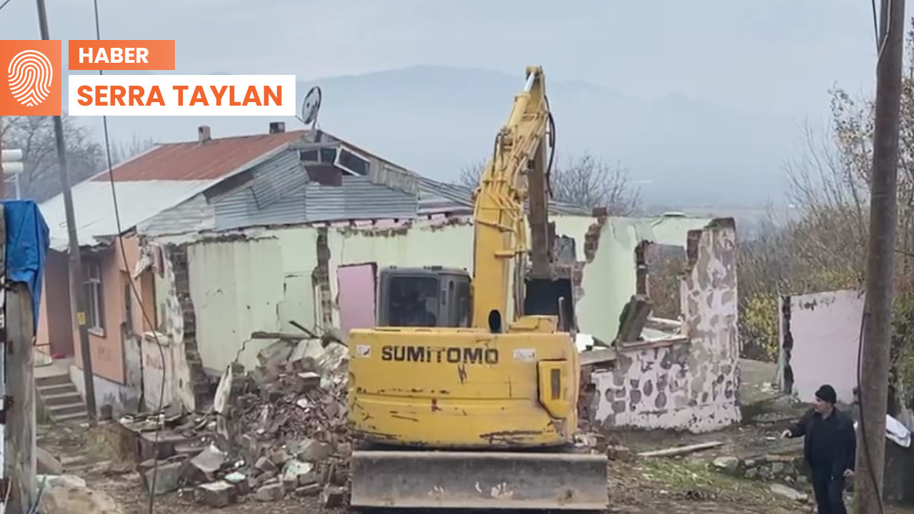 Elazığ'da köylülerden yıkıma tepki: 4 günde evleri boşaltamayız