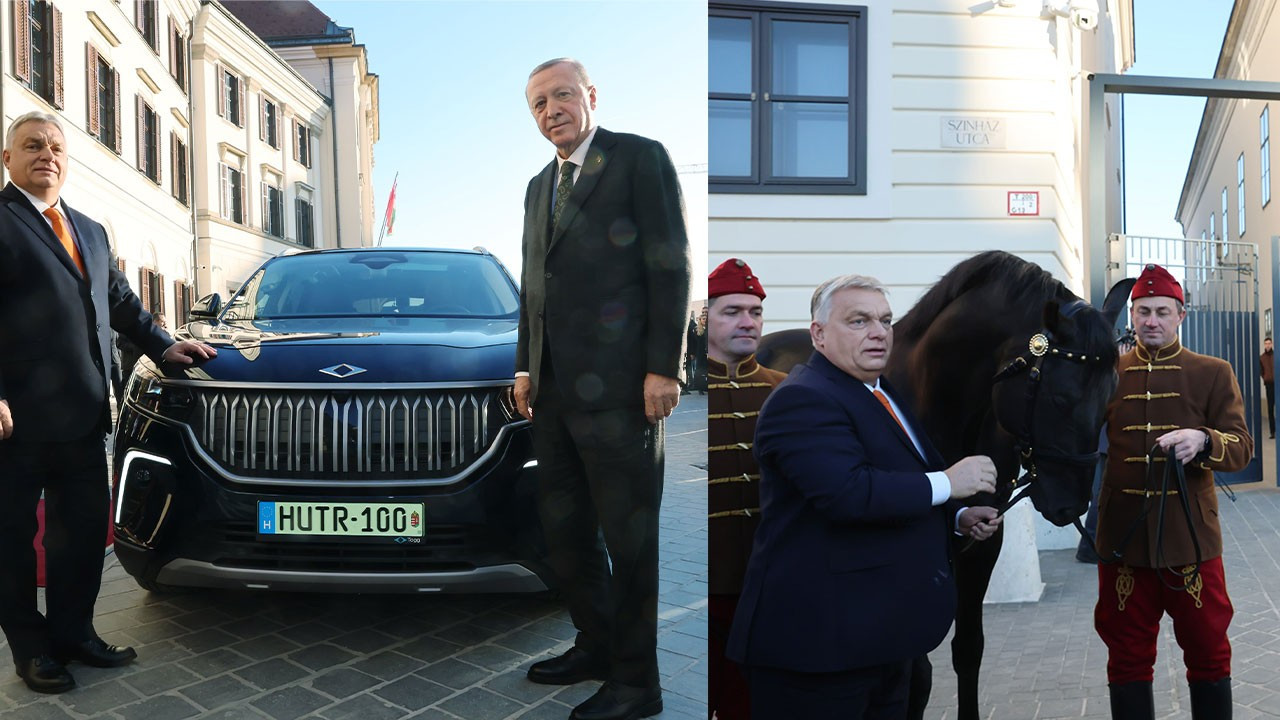 Erdoğan-Orban buluştu: Hediyeleri TOGG ve Macar atı