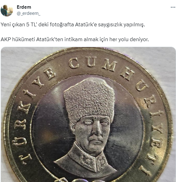 Madeni 5 TL'deki Atatürk rölyefine tepki: 'Cüzdanıma koymam' - Sayfa 2