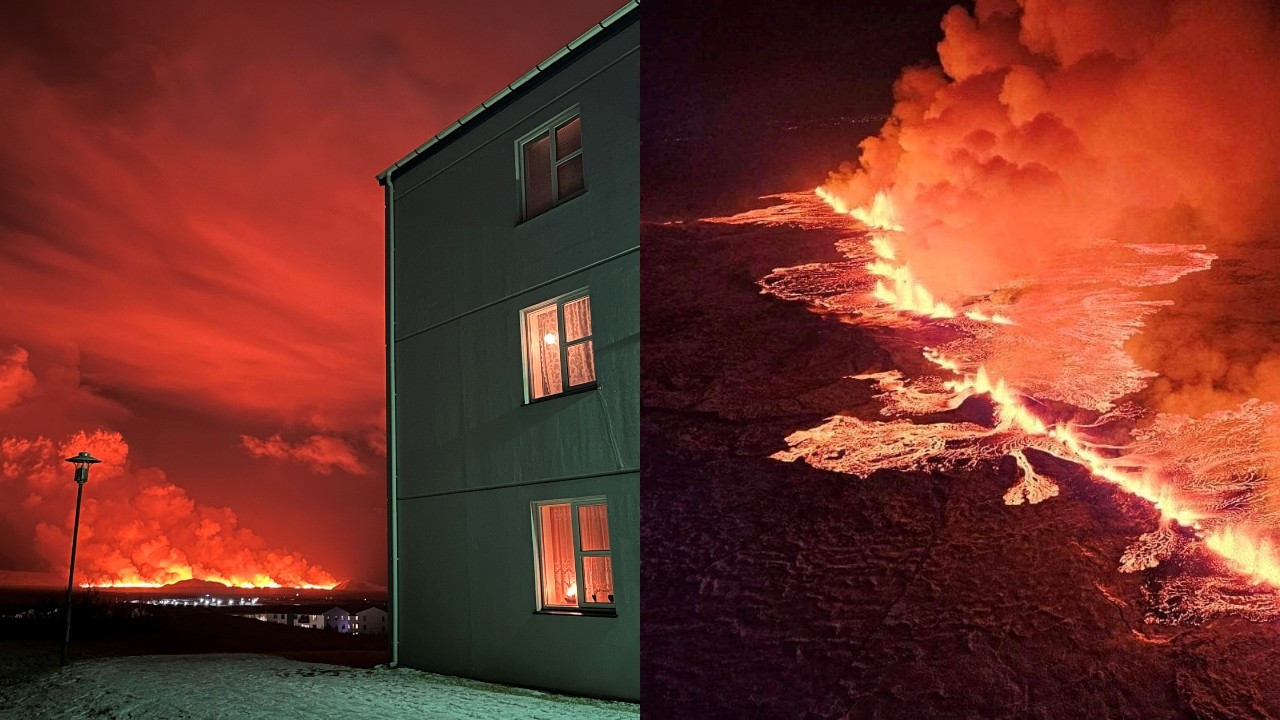 İzlanda'da yanardağ patladı: 3,5 kilometrelik yarık büyüyor
