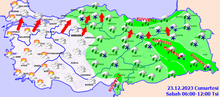 Meteoroloji uyardı: 13 ilde kuvvetli sağanak yağış, Marmara ve Karadeniz'de fırtına - Sayfa 1