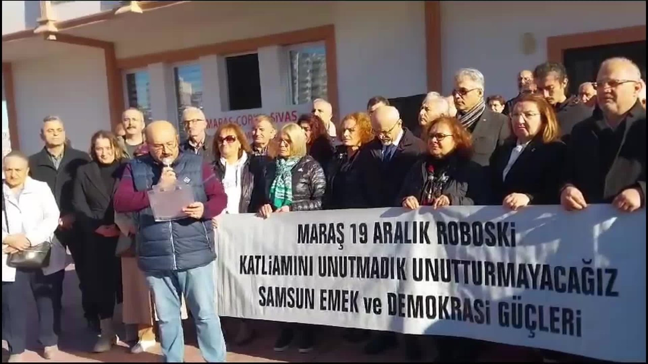 Maraş Katliamı Samsun'da protesto edildi