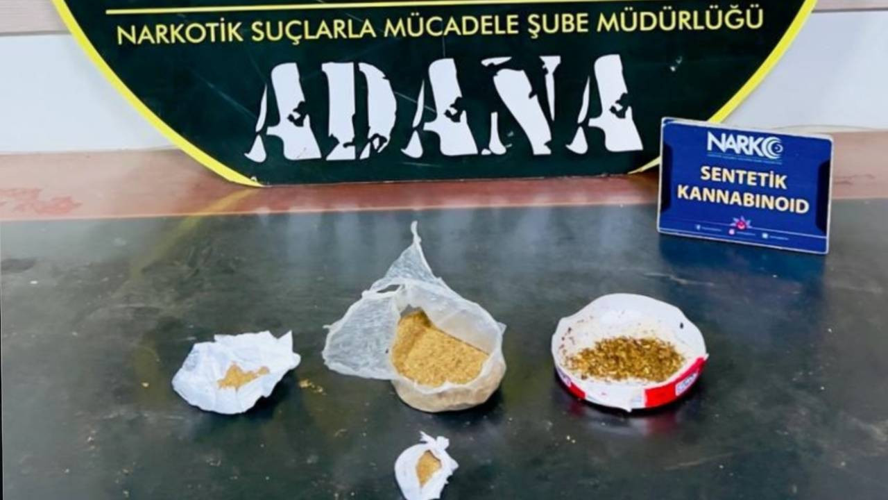 Adana'da narkotik operasyonunda 1 tutuklama