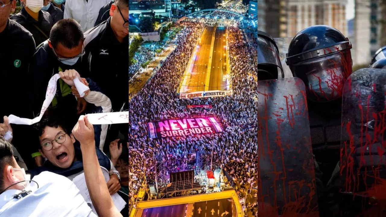 Fotoğraflarla 2023 eylemleri: Savaşlar, polis şiddeti, hak arayışı...