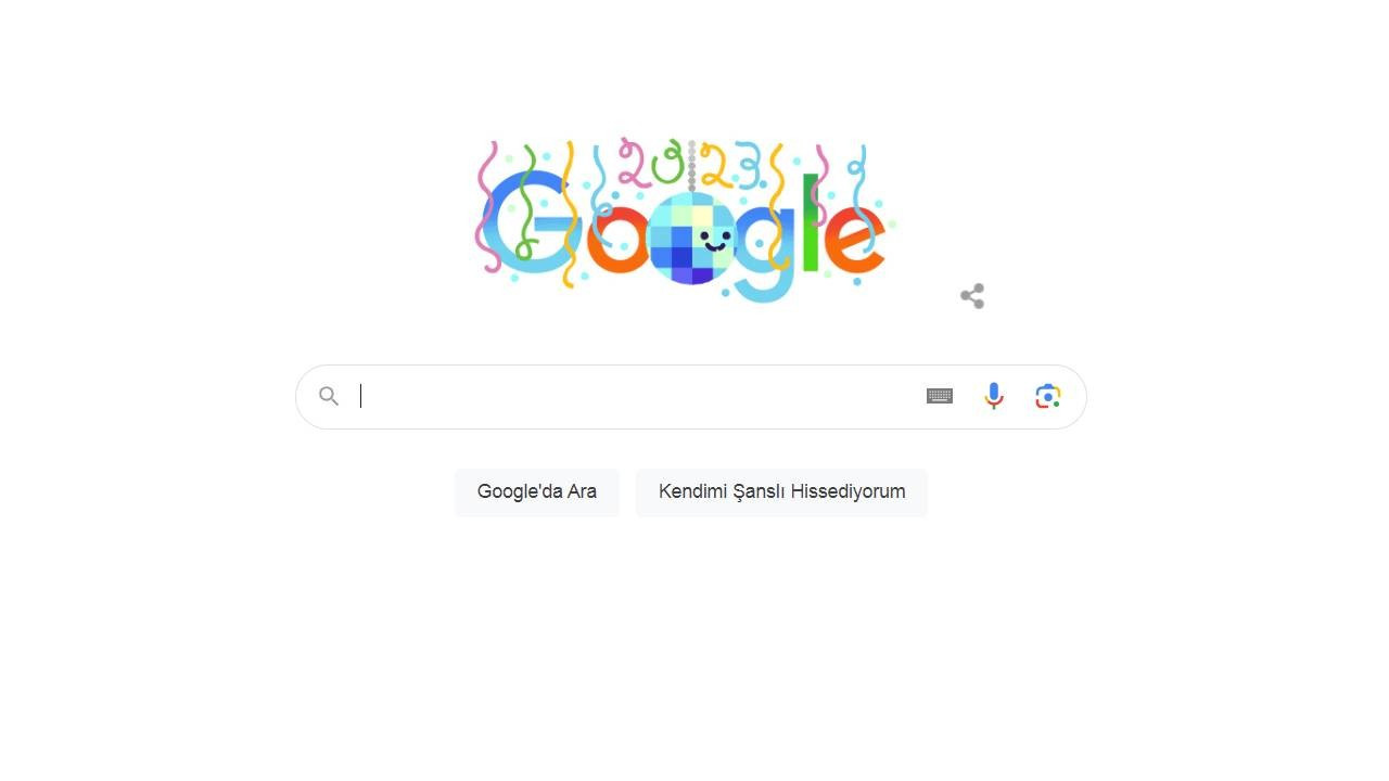 Google'dan yeni yıla özel doodle