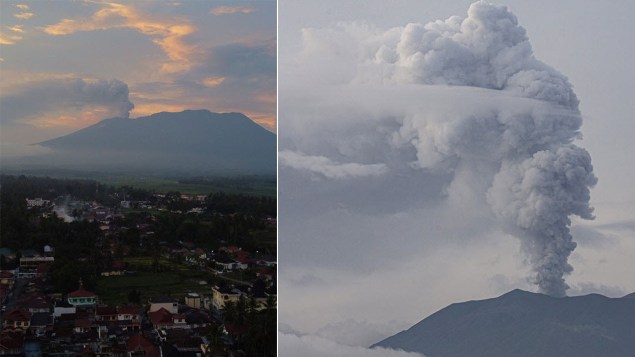 Bir ay önce patlamıştı: Merapi yeniden kül püskürtüyor