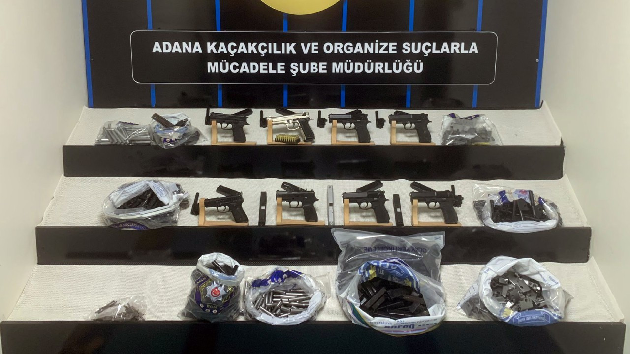 Adana'da kaçak silah operasyonu: 5 şüpheli gözaltında