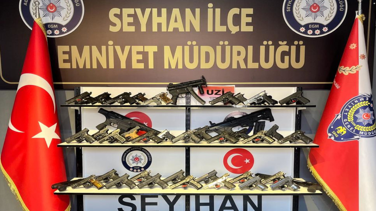 Adana'daki kontrollerde 42 tabanca, 18 av tüfeği ele geçirildi