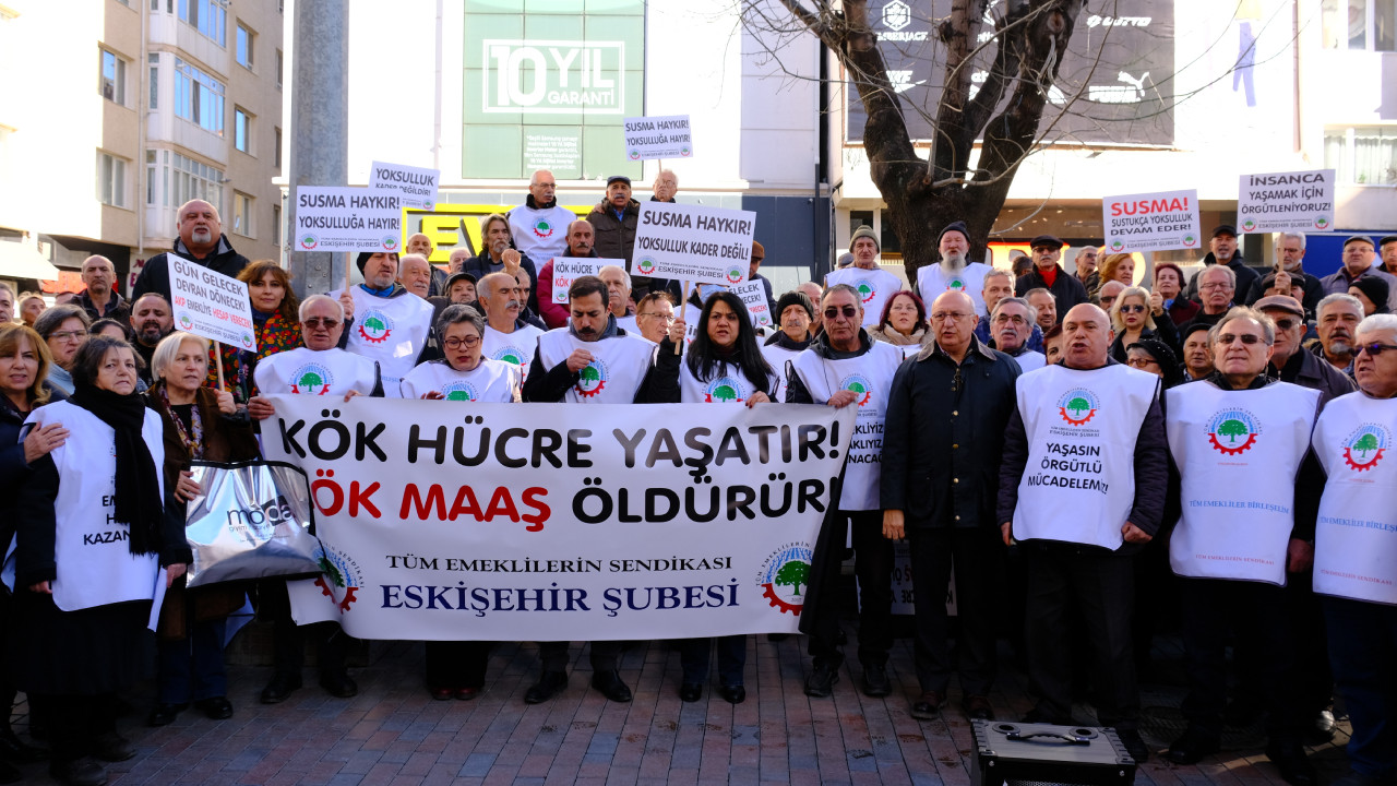 Emekliler Eskişehir'den seslendi: Taban maaş güncellenmelidir
