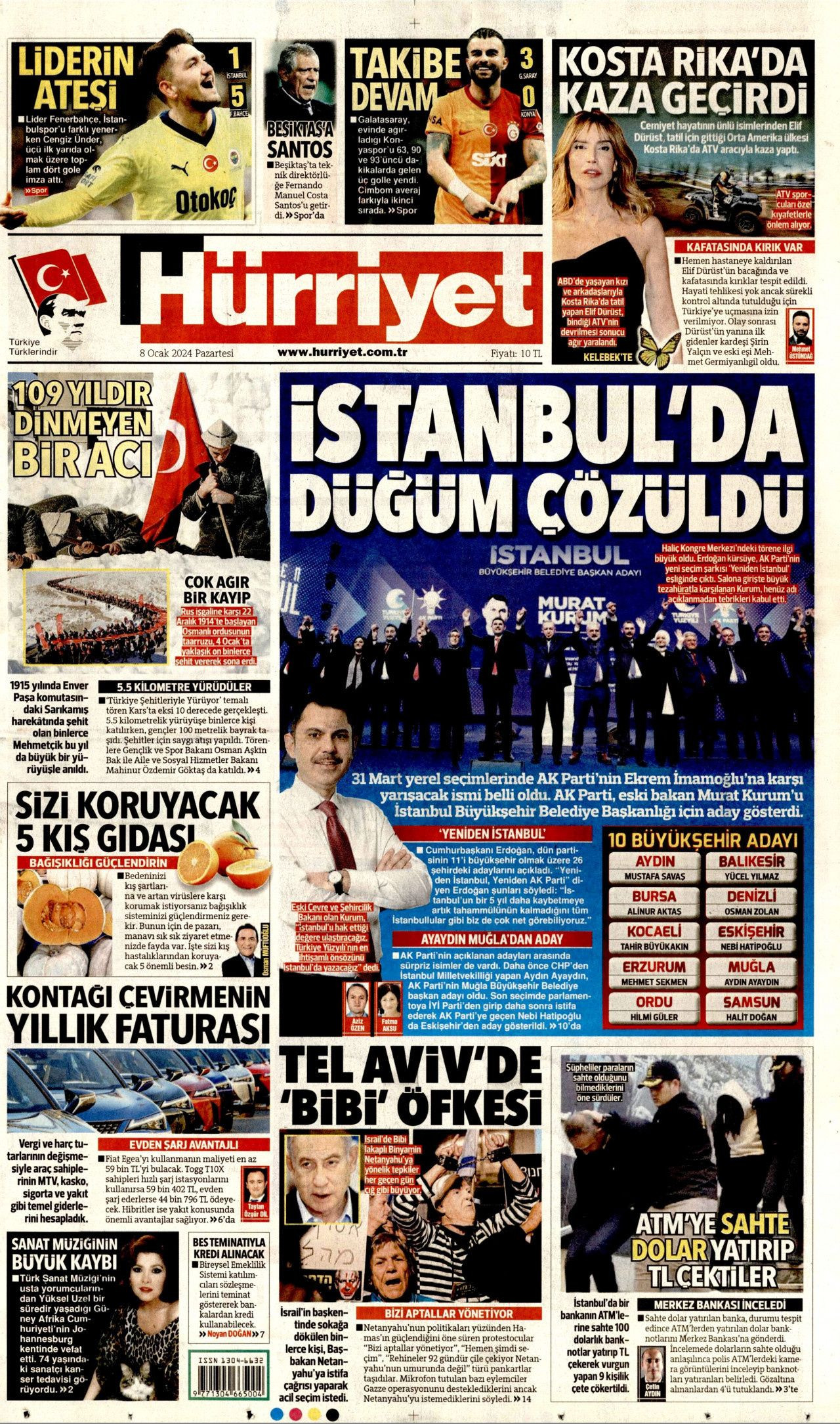 6 gazetede aynı manşet: Murat Kurum'un adaylığını kim, nasıl gördü? - Sayfa 1