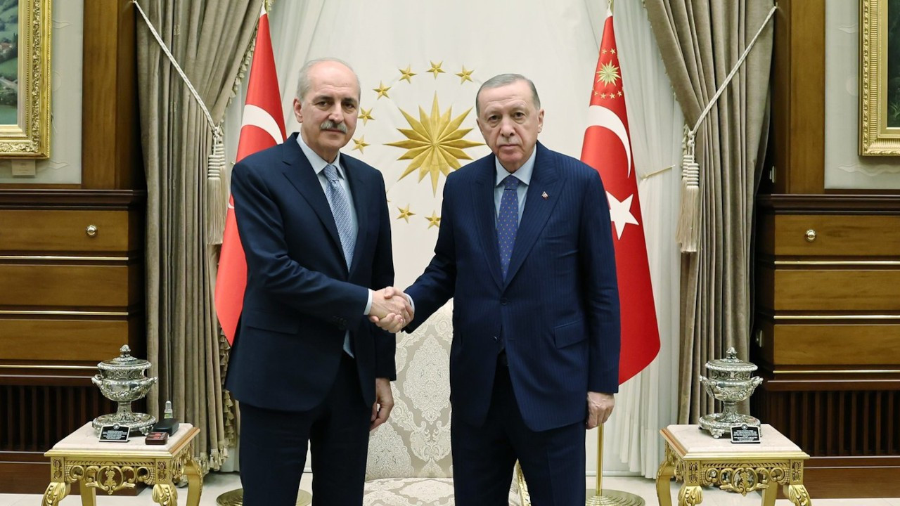 Cumhurbaşkanı Erdoğan, TBMM Başkanı Kurtulmuş'la görüştü