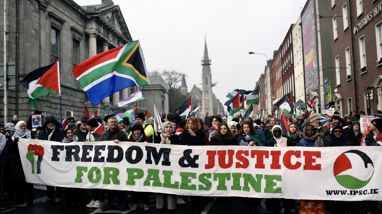 ABD'den Avrupa'ya Gazze'ye destek eylemleri: 'Soykırımı durdurun'