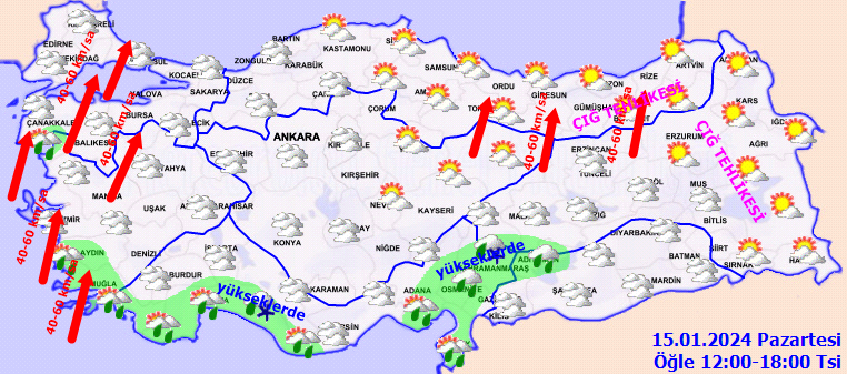 Meteorolojiden kuvvetli sağanak ve kar uyarısı - Sayfa 1