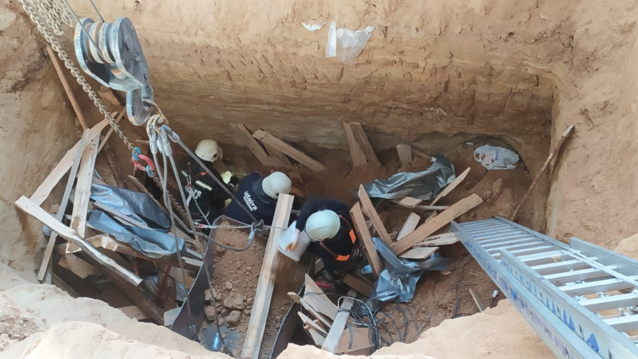 Tekirdağ'da inşaat temelinde toprak kayması: 1 işçi öldü