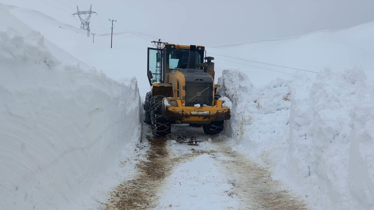 Bitlis'te kardan kapanan 265 köy yolu açıldı