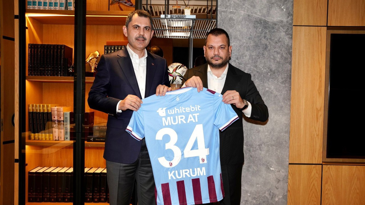 İBB Başkan adayı Murat Kurum, Trabzonspor Başkanı Doğan'ı ziyaret etti