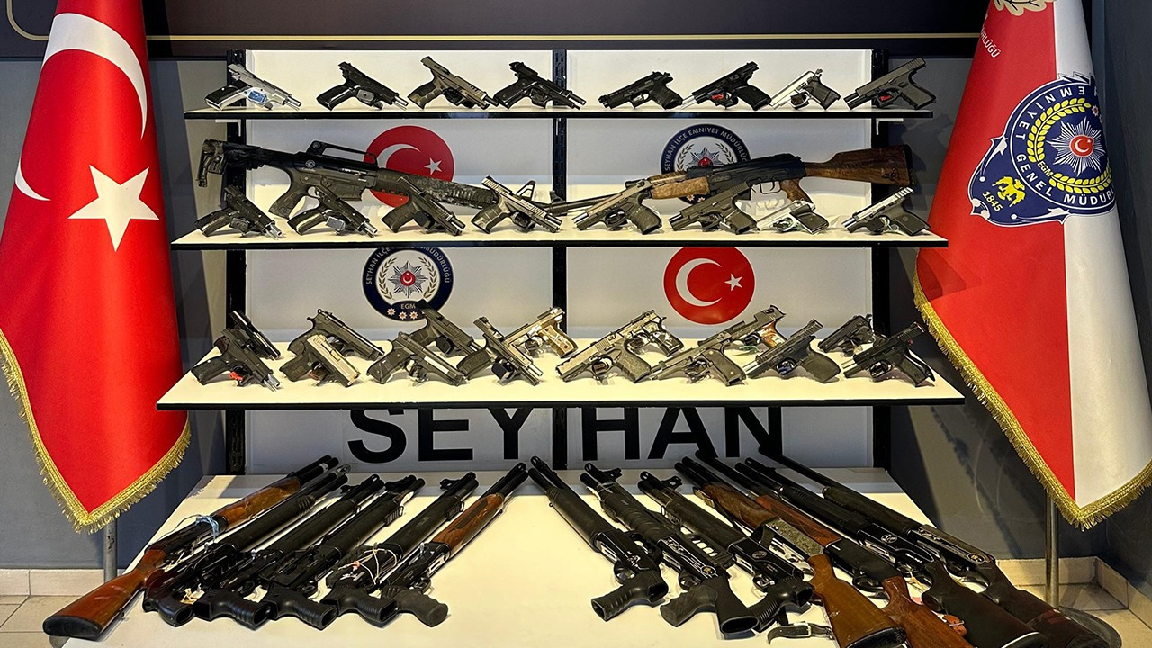 Adana'da operasyon: Ruhsatsız 50 silah, 9 tutuklama