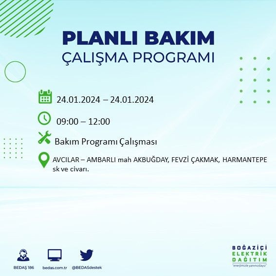 BEDAŞ paylaştı: İstanbul'da bugün elektrik kesintisi yaşanacak ilçeler - Sayfa 2