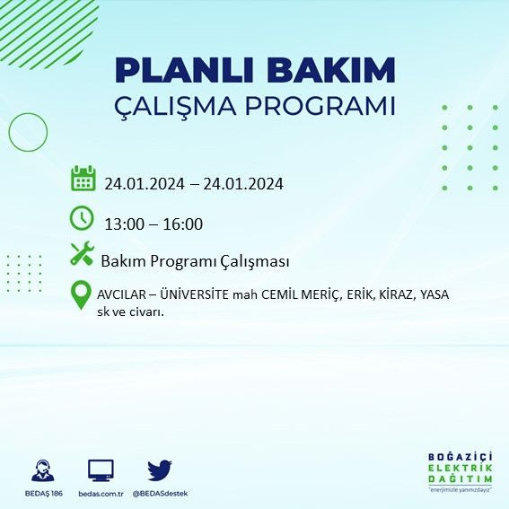 BEDAŞ paylaştı: İstanbul'da bugün elektrik kesintisi yaşanacak ilçeler - Sayfa 3