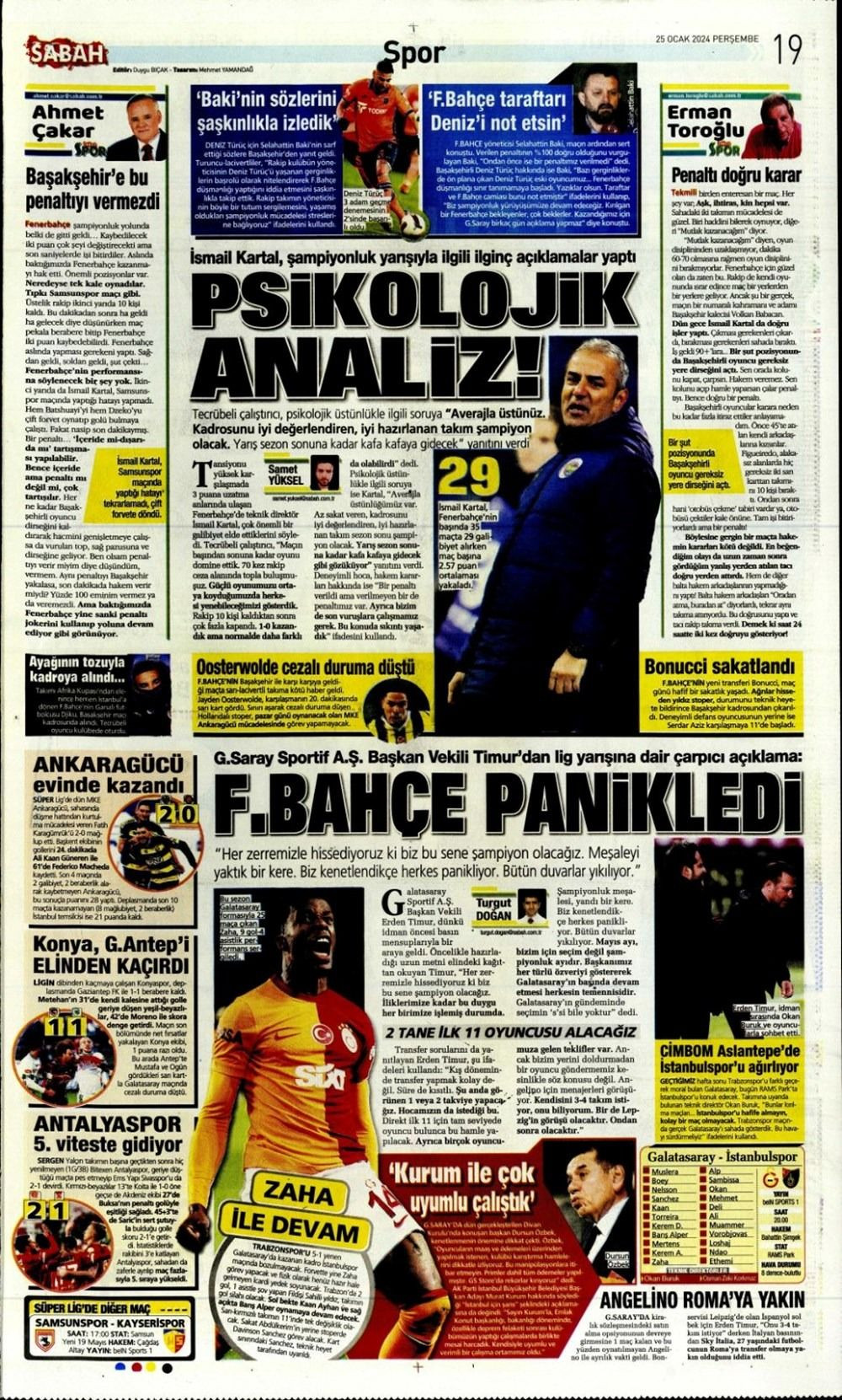 Günün spor manşetleri: 'Fenerbahçe son nefeste altın buldu' - Sayfa 4