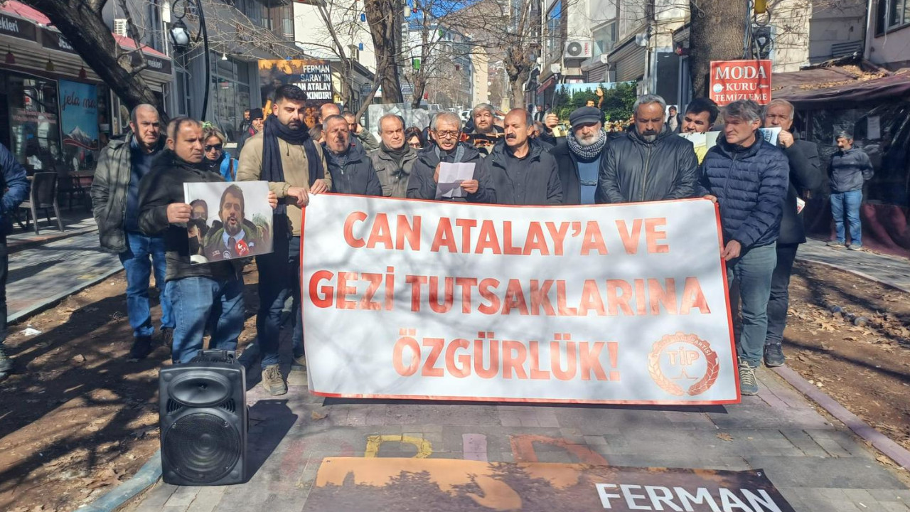 Dersim'de Can Atalay protestosu