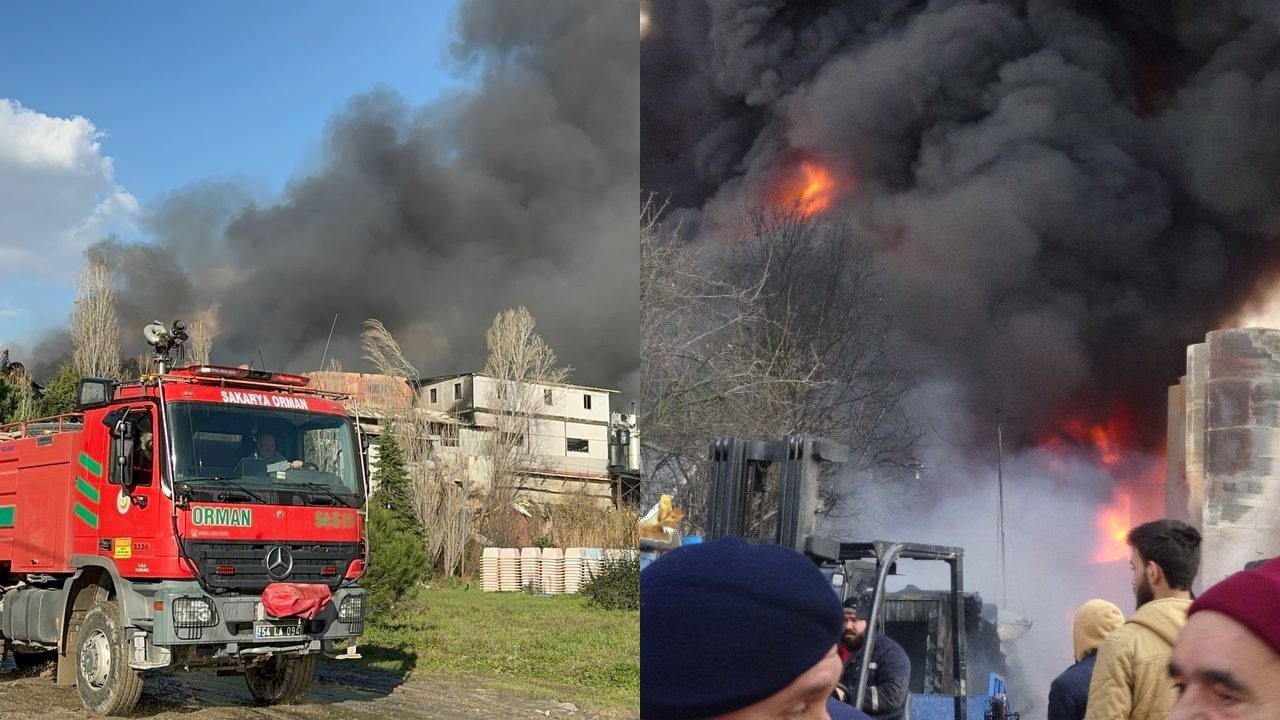  Kocaeli'deki fabrika yangını kontrol altına alındı