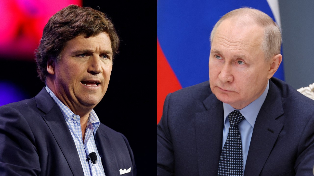 Trump destekçisi ABD'li sunucu Carlson, Putin ile röportaj yapacak