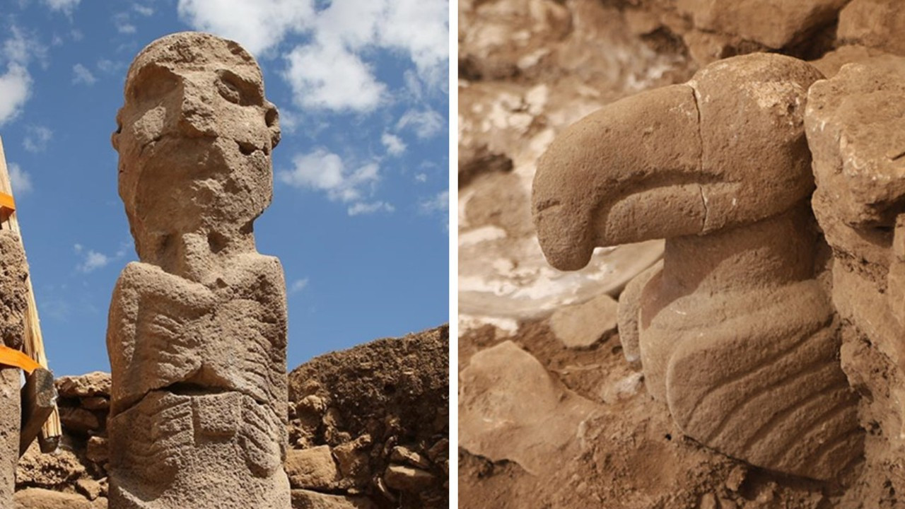 Göbeklitepe'de bulunan insan heykeli ilk kez Urfa'da sergilenecek