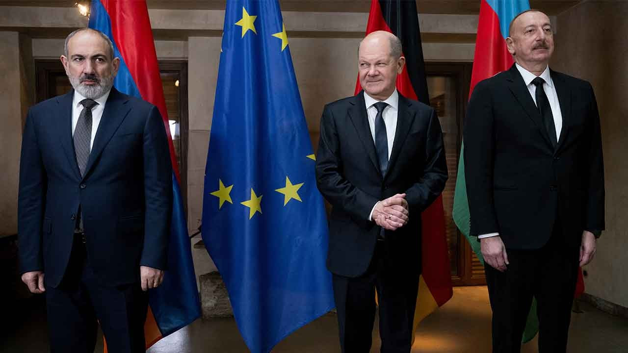 Münih'te üçlü görüşme: Aliyev ve Paşinyan bir araya geldi