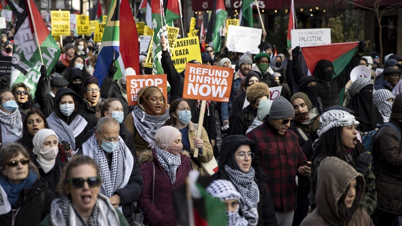 Londra, Berlin, Washington: Binlerce eylemci Gazze için yürüdü