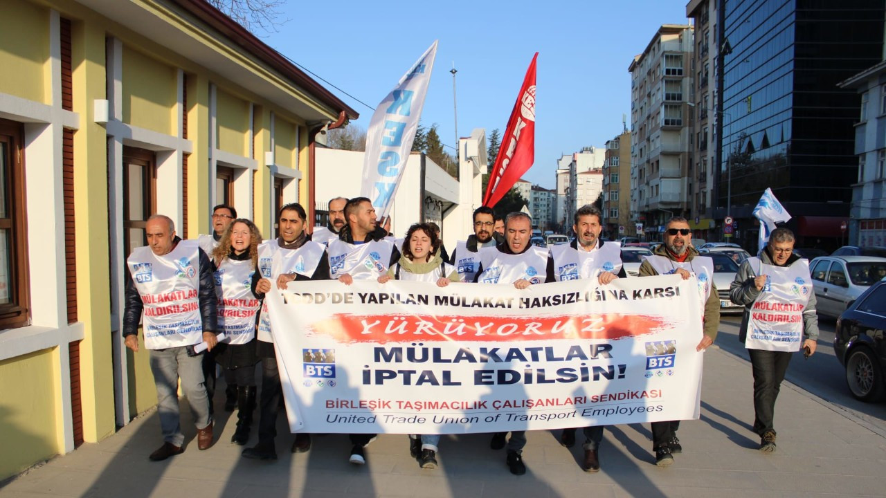 TCDD çalışanları Ankara'ya yürüyor: Mülakatlar iptal edilsin