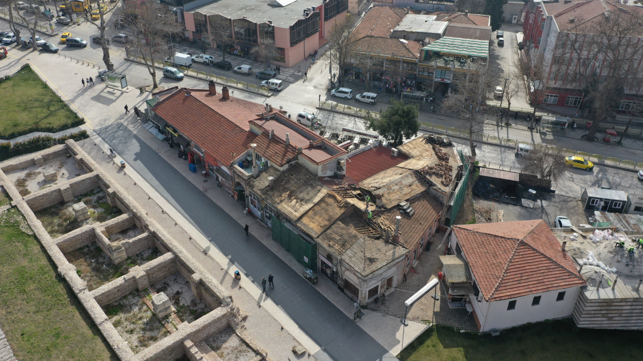 Edirne'de Havlucular Hanı ve Mezit Bey Hamamı'nda restorasyon başladı