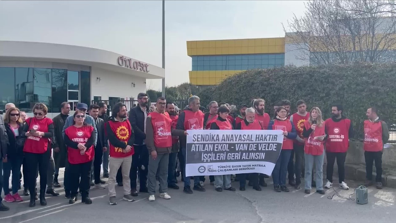 Belçikalı şirket, İstanbul'da üç işçiyi çıkarttı: Şirket önünde eylem