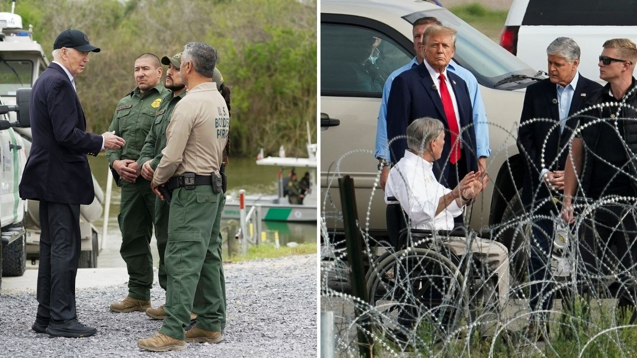 Biden ve Trump, Meksika sınırında: Eski başkandan 'işgal' suçlaması