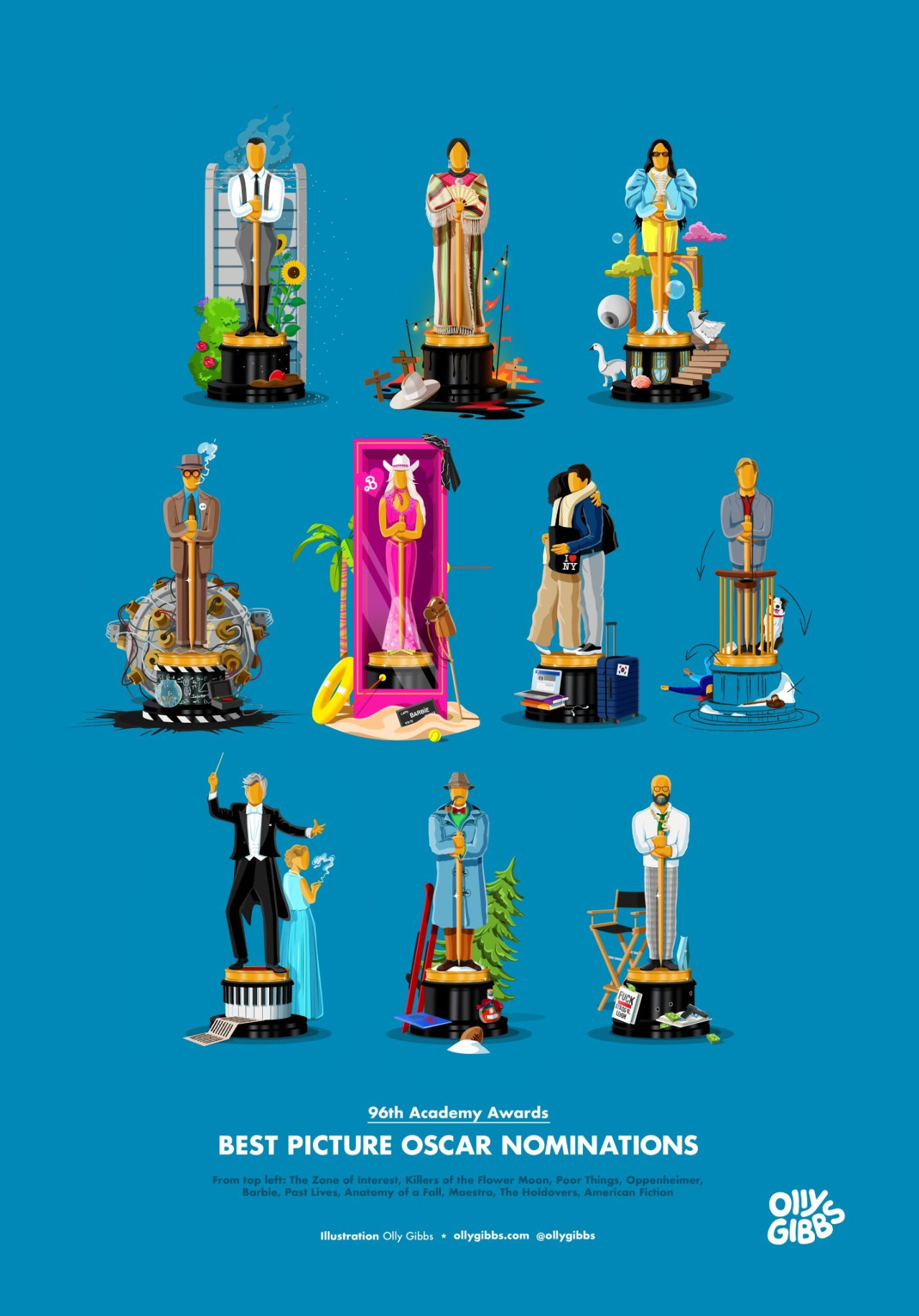 En iyi film adaylarından ilham aldı: Oscar heykelleri yeniden tasarlandı - Sayfa 3