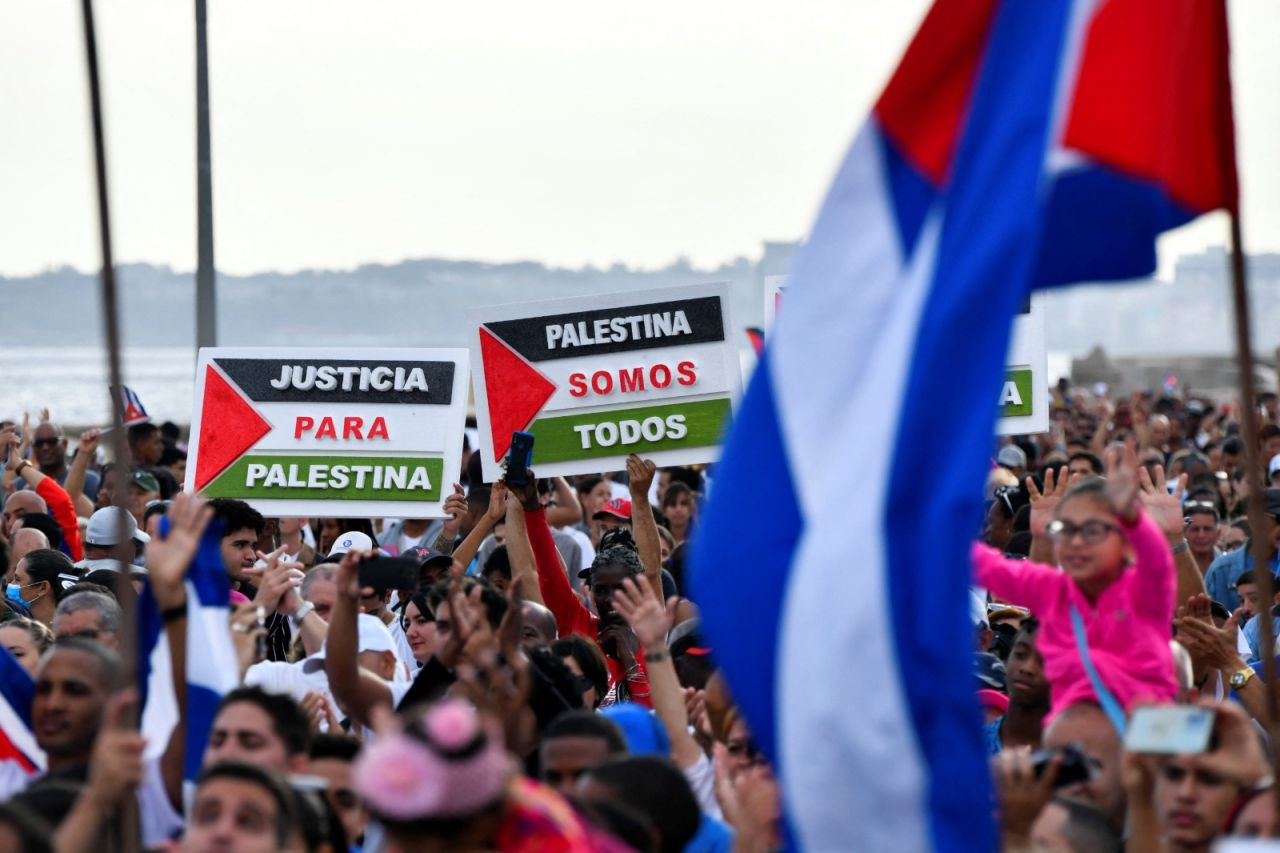 Küba'da binler Gazze'ye destek için toplandı: 'Bu kadar cezasızlık yeter' - Sayfa 1